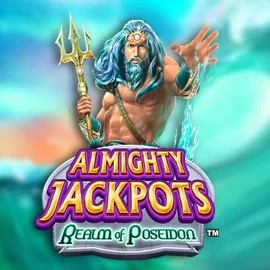 Almighty Jackpots – Realm of Poseidon logo by Novomatic Dragonia Casino
