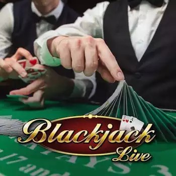 Live Blackjack game by Evolution – logo hosted on Dragonia Casino