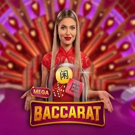 Live Casino logo of Mega Baccarat from Pragmatic Play at Dragonia Casino