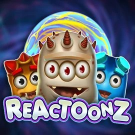 Reactoonz casino game by Play'n GO – featured logo at Dragonia Casino