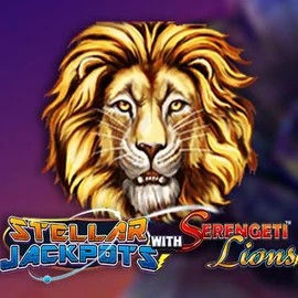 Stellar Jackpots with Serengeti Lions slot visual from Lightning Box Game available on dragoniaa.de
